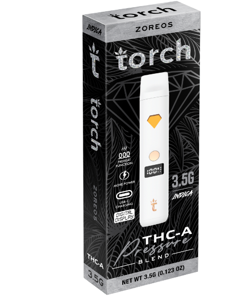 Torch Hemp Pressure Hemp 3.5G THC-A Disposable w/ LED Screen - 5 Pack