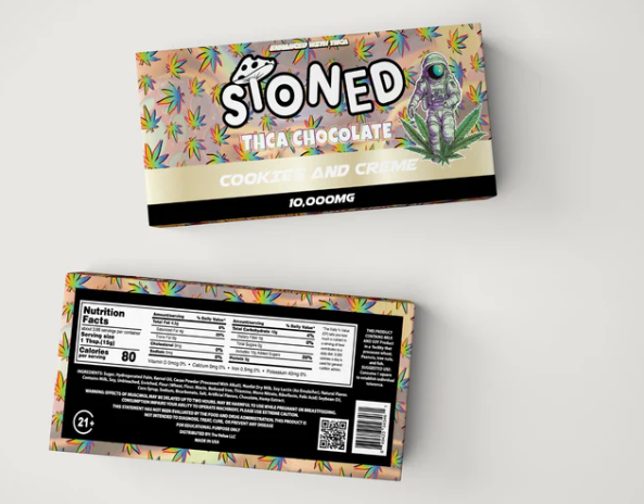 Stoned THCA Choclate Bars - 10000 Mg - 10 Per Display Box