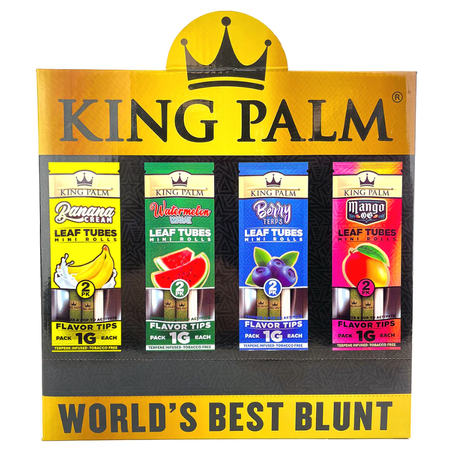 King Palm - 1G Mini Roll Display - 80pk Display