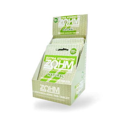 ZOhm Extra Strength 7-Hydroxymitragynine - 40mg per tablet