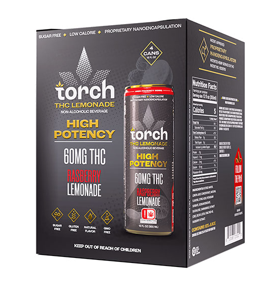 Torch THC High Potency Seltzer | (60mg) 12oz. (4 Cans)