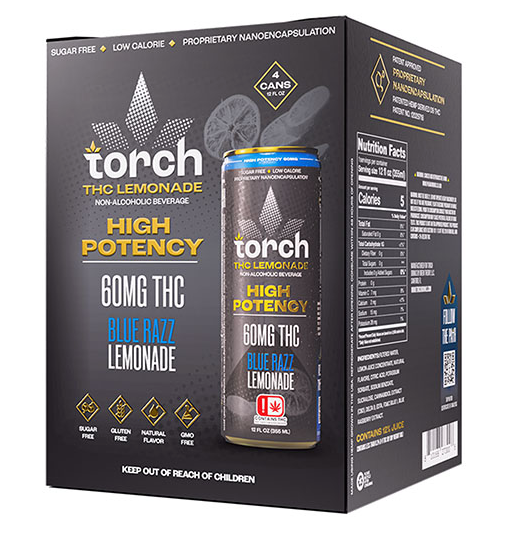 Torch THC High Potency Seltzer | (60mg) 12oz. (4 Cans)