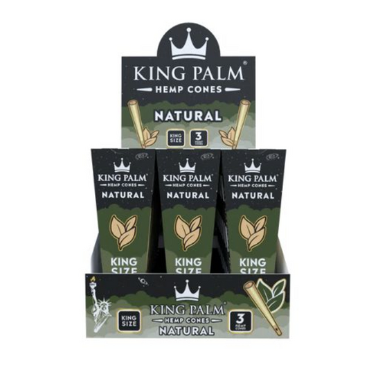 King Palm - Natural Hemp Cones (30ct)