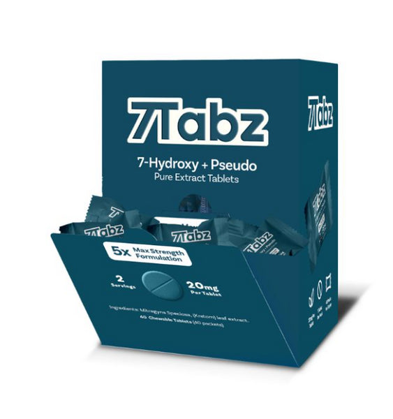 7Tabz 7-hydroxy+Pseudo 20mg tablets 5x Max Strength 40 packs