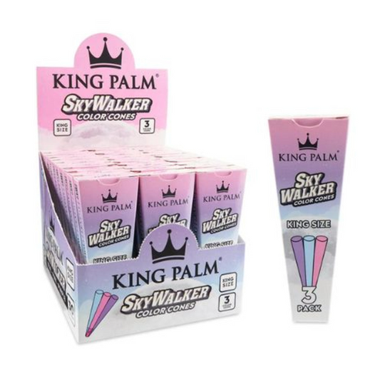 King Palm Skywalker Color Cones - King Size 3pk (30ct display)