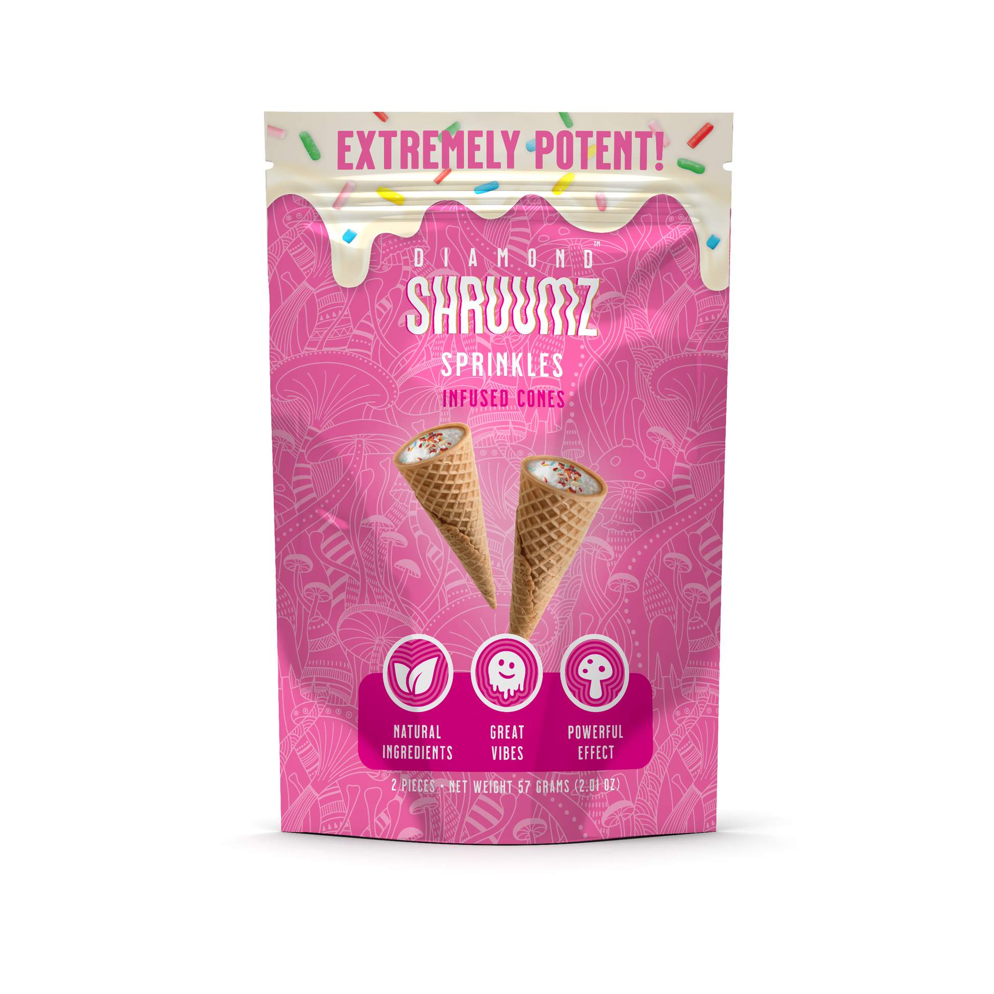 Diamond Shruumz - Infused Mushroom Cones 5 Pack