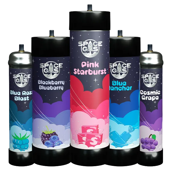 Space Gas Cream Charger 2,500G (3.3L) (1Ct.)