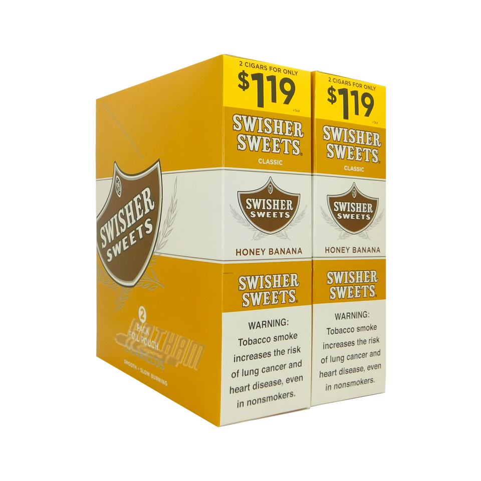 Swisher Cigarillos - 2 Pack - Prepriced $1.19 (30 Packs) Tobacco Product