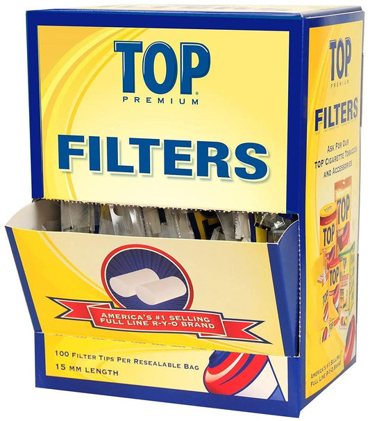 TOP Filters 15 mm 100 filters per resealable bag