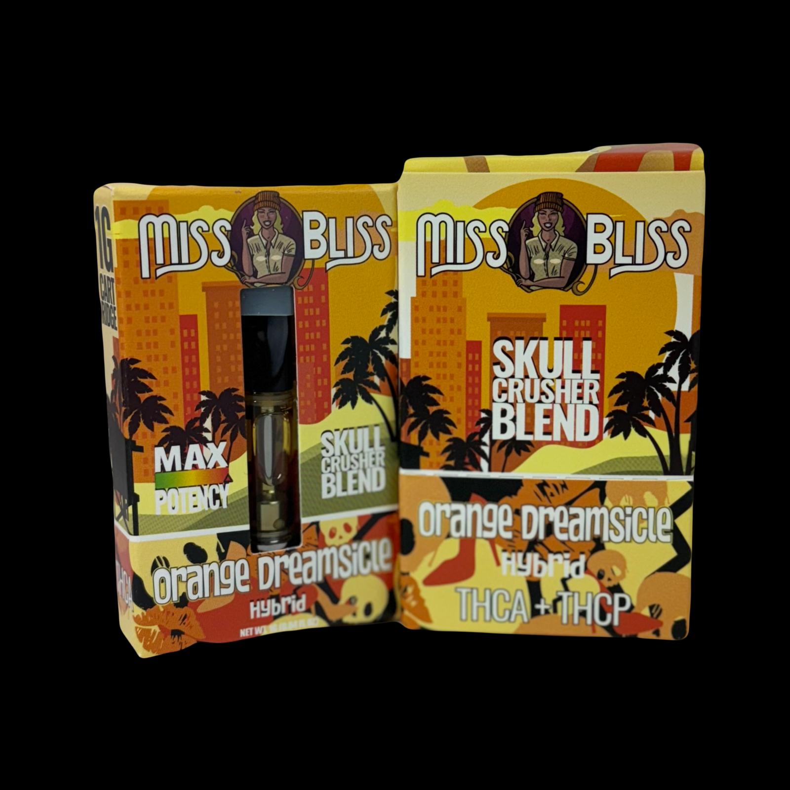 Miss Bliss 1g Cartridge THCA + THCP Skull Crusher Blend - 6 pack