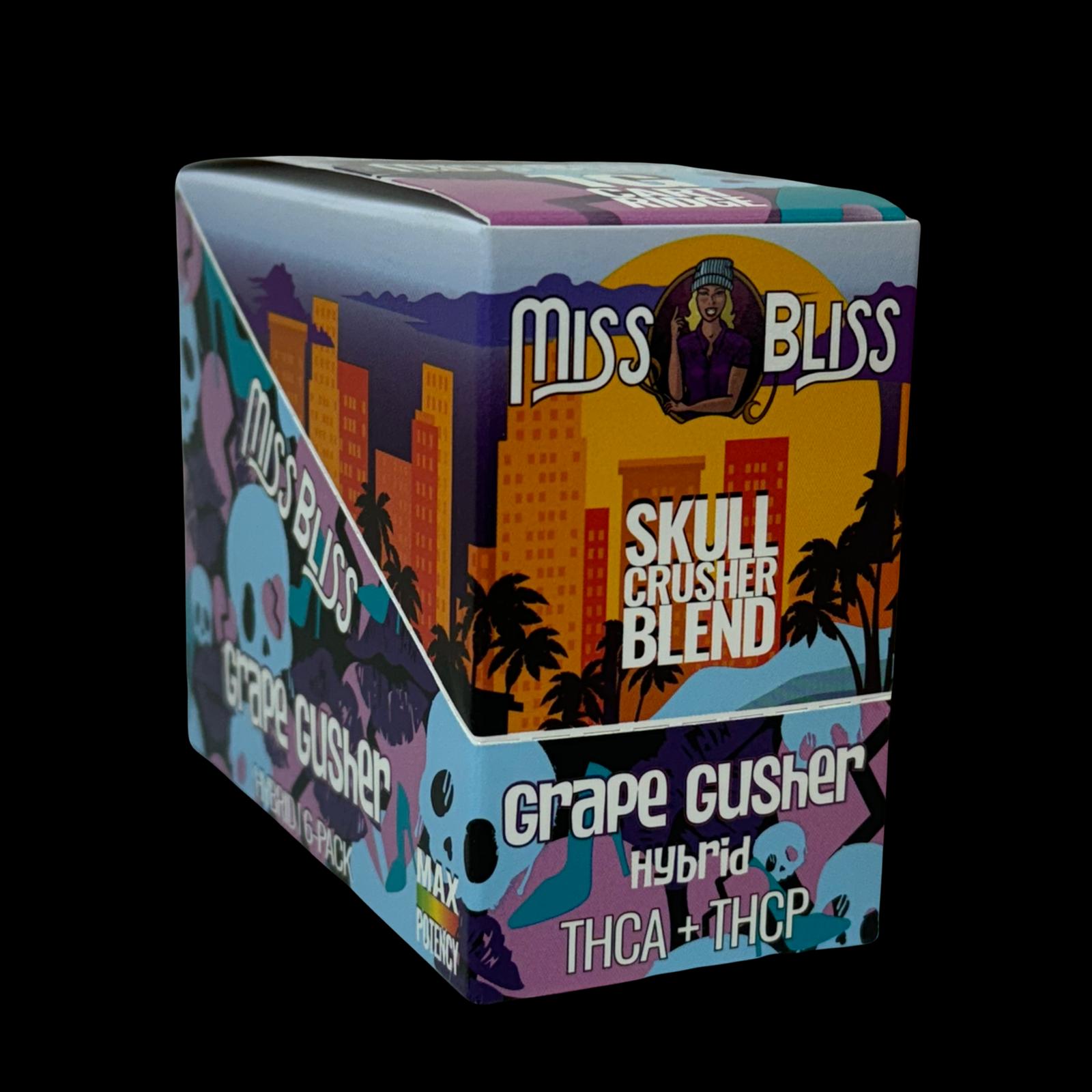 Miss Bliss 1g Cartridge THCA + THCP Skull Crusher Blend - 6 pack