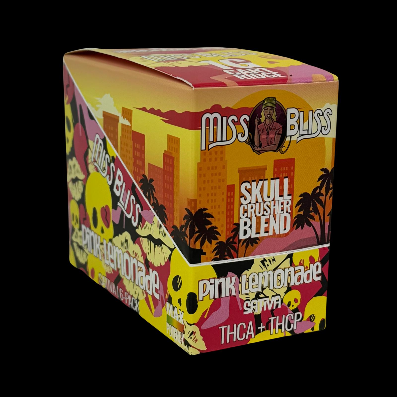 Miss Bliss 1g Cartridge THCA + THCP Skull Crusher Blend - 6 pack