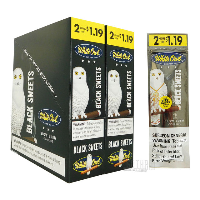 White Owl Cigarillos - 2 Pack - Prepriced $1.19 (30 Packs) Tobacco Product