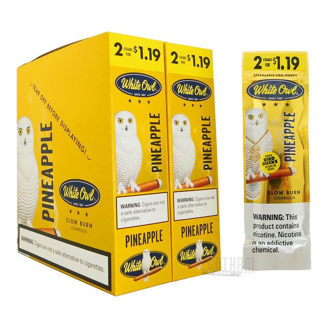 White Owl Cigarillos - 2 Pack - Prepriced $1.19 (30 Packs) Tobacco Product