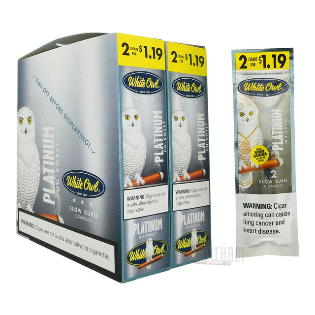 White Owl Cigarillos - 2 Pack - Prepriced $1.19 (30 Packs) Tobacco Product