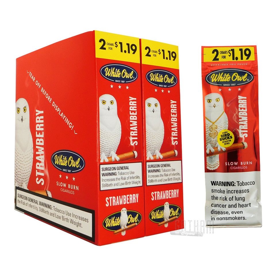 White Owl Cigarillos - 2 Pack - Prepriced $1.19 (30 Packs) Tobacco Product