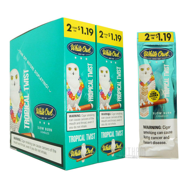 White Owl Cigarillos - 2 Pack - Prepriced $1.19 (30 Packs) Tobacco Product