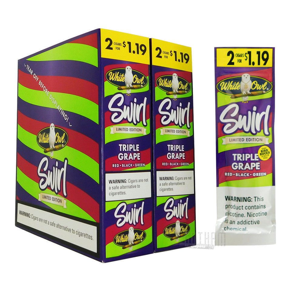 White Owl Cigarillos - 2 Pack - Prepriced $1.19 (30 Packs) Tobacco Product