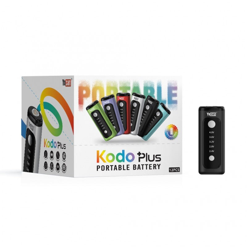 Yocan Kodo Plus - 12 Count Display 510 Cartridge Battery