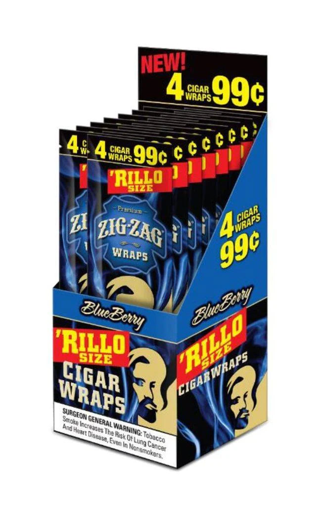 ZIG-ZAG RILLO wraps 4/99c 15 Packs - Tobacco Products