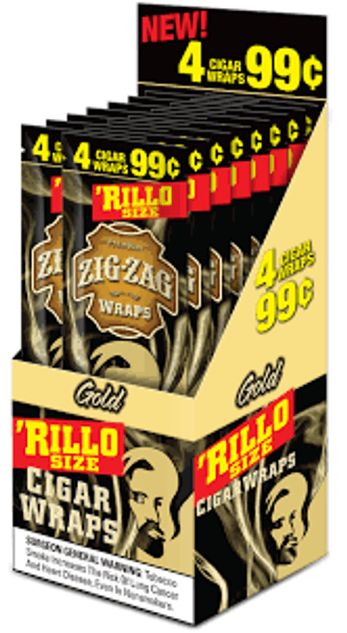 ZIG-ZAG RILLO wraps 4/99c 15 Packs - Tobacco Products