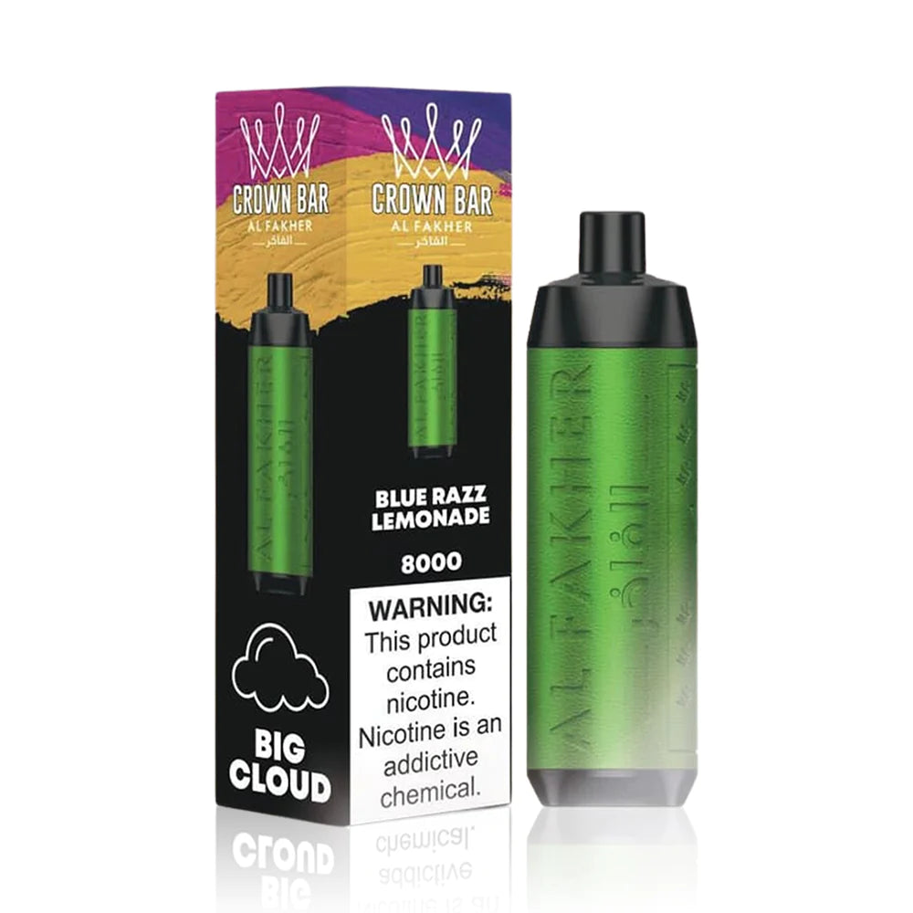 Al Fakher - Crown Bar 8000 Puff Disposable Nicotine(10ct) A&I Family Wholesale Al Fakher - Crown Bar 8000 Puff Disposable Nicotine(10ct) A&I Family Wholesale
