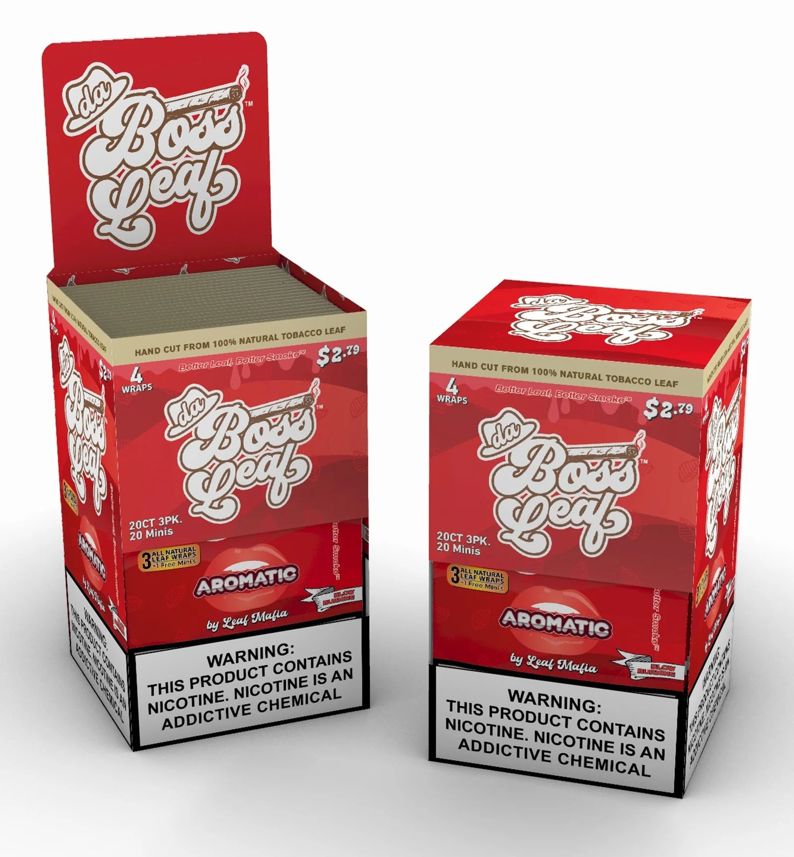Da Boss Leaf Wraps - 3 Pack $2.79 (20ct)