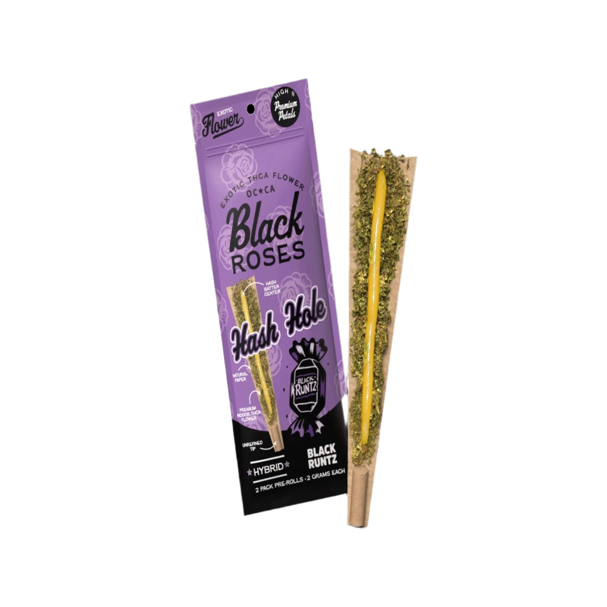 Black Roses 2g Hash Holes (10pk)