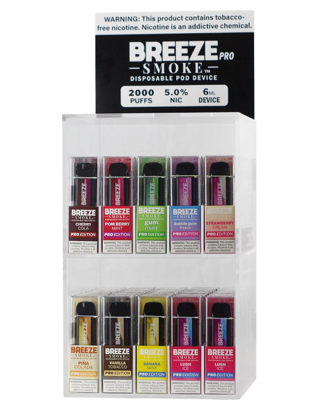 Breeze Pro 5% Display B - 100 Pieces