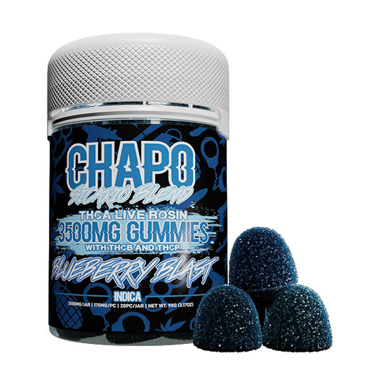 Chapo Extracts - 3500 mg Sicario Blend THC-A Live rosin Gummies