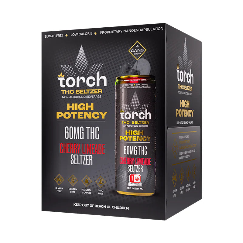 Torch THC High Potency Seltzer | (60mg) 12oz. (4 Cans)