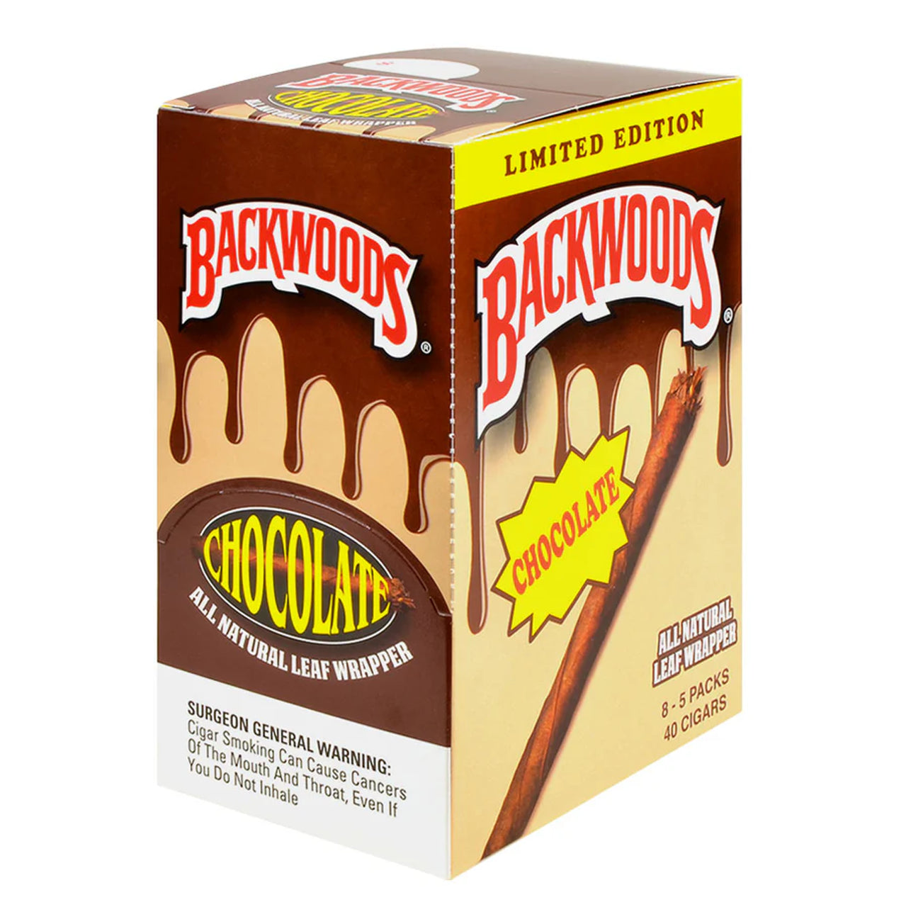 Backwoods - All Natural Leaf Wrapper - 5ct 8pk - Tobacco Products
