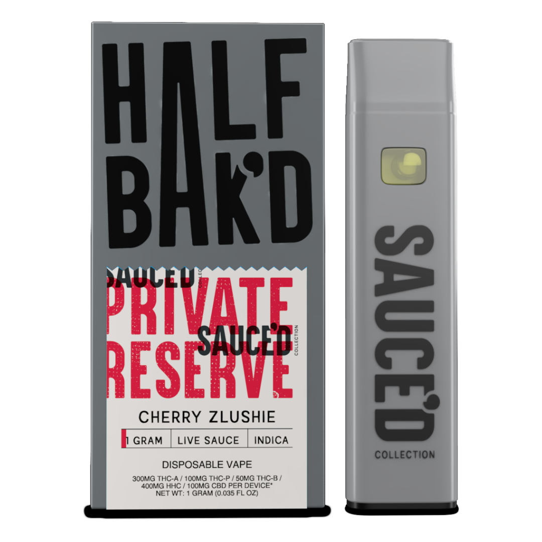 Half Bak'd Private Reserve Live Sauce 1g Disposables (5pk)