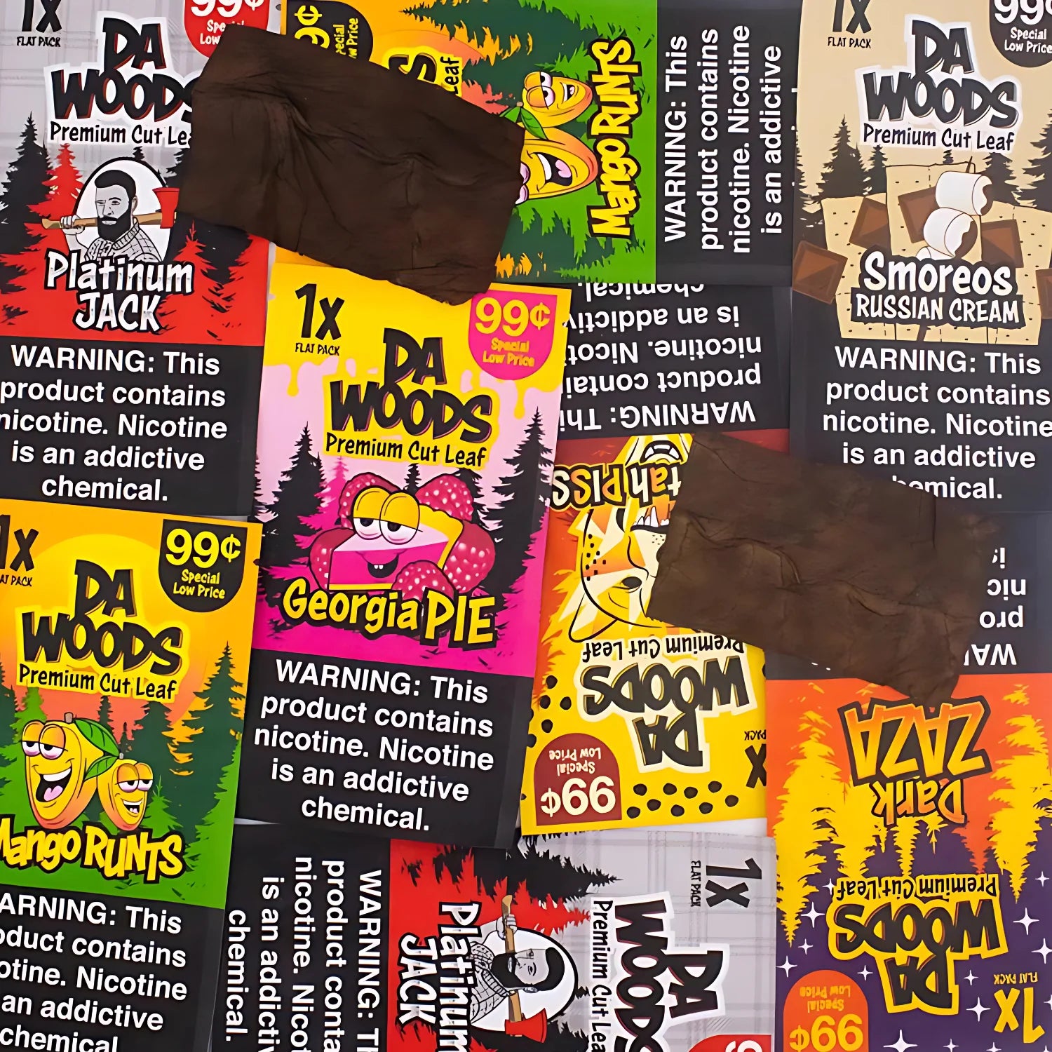 Da Woods Cut Leaf Wraps 1 for $.99 - 20 Pack - Tobacco Products
