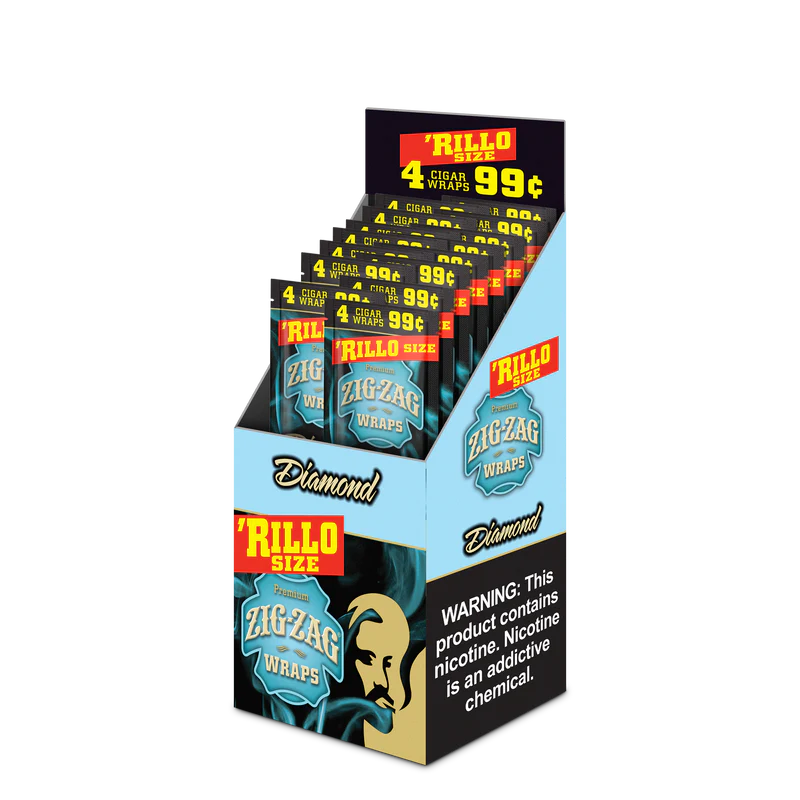 ZIG-ZAG RILLO wraps 4/99c 15 Packs - Tobacco Products