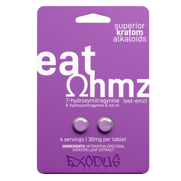 Eat Ohmz - Exodus 2 Count 7-Hydroxy Tablets (20 Count Display)