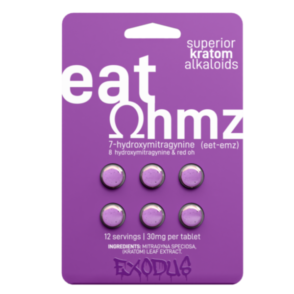 Eat Ohmz - Exodus 6 Count 7-Hydroxy Tablets (6 Count Display)