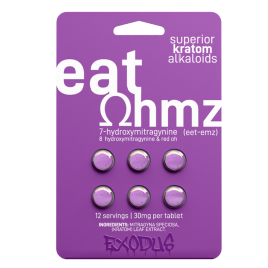 Eat Ohmz - Exodus 6 Count 7-Hydroxy Tablets (6 Count Display)