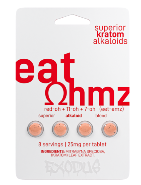 Eat Ohmz - Exodus 4 Count Red-oh + 11-oh + 7 hydroxy Tablets (6 Count Display)