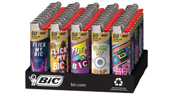 Bic 50 Count Tray- Flick my Bic 50th Anniversary
