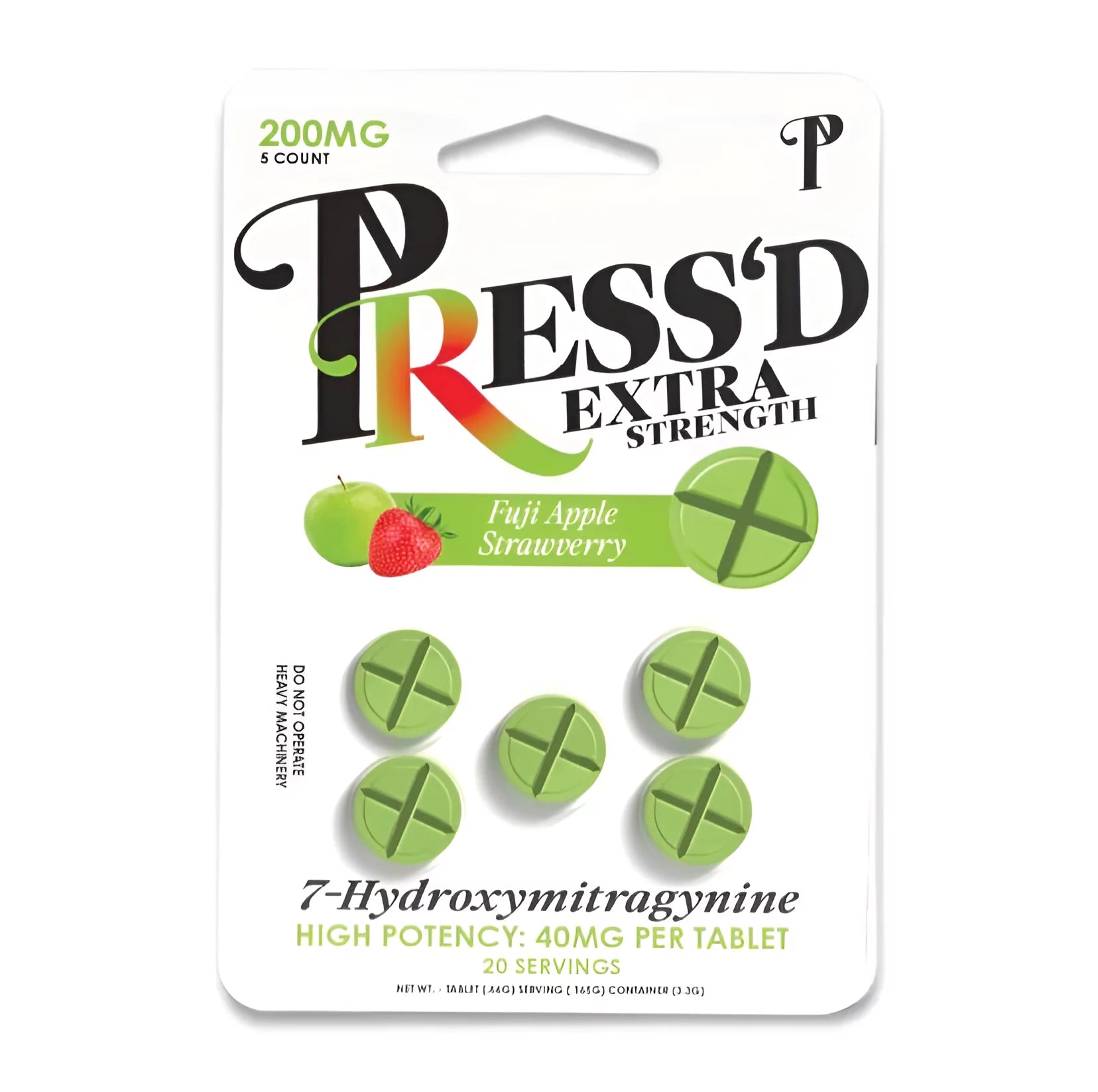 Press'D -7 Hydroxymitragynine Extra Strength Tablets - Original - 40mg
