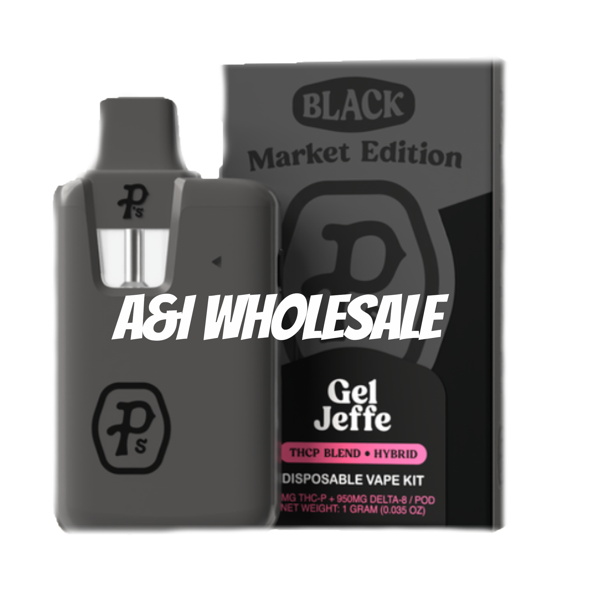 Pushin P's Black Market - THCp Gel Jeffe (6ct) - Disposable vape kit