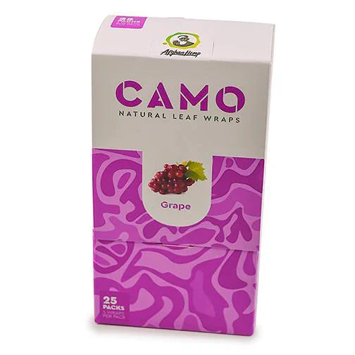 Camo Natural Leaf Wraps (25 Packs of 5 Wraps)