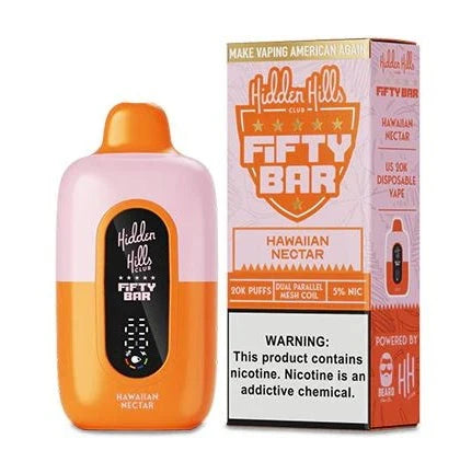 Fifty Bar Disposable Vape - Hidden Hills Club (5%, 20K Puffs) (5ct)