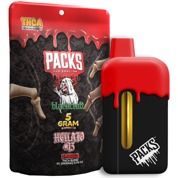 Hella Smoke Tobacco & Vape Packwoods x Blackcraft 5 Gram THC-A Disposable (5ct) A&I Family Hella Smoke Tobacco & Vape Packwoods x Blackcraft 5 Gram THC-A Disposable (5ct) A&I Family