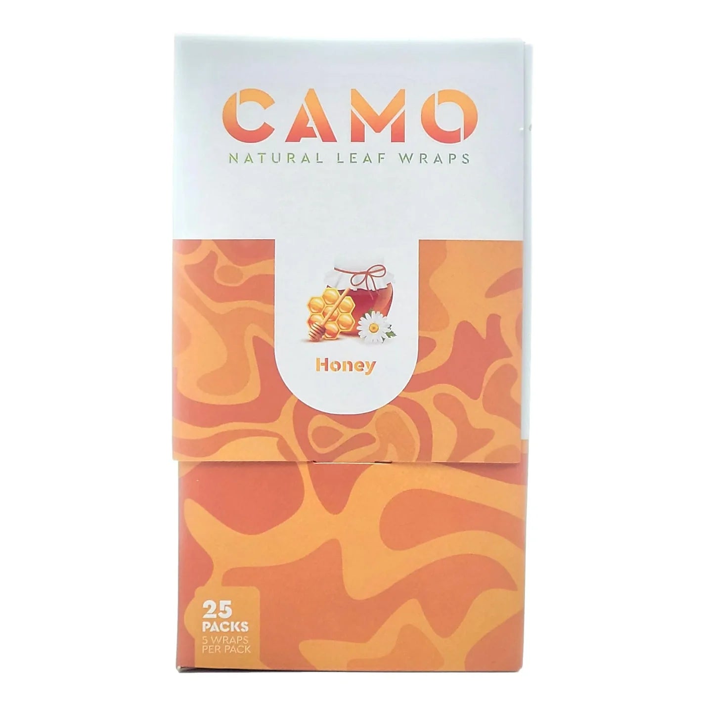 Camo Natural Leaf Wraps (25 Packs of 5 Wraps)