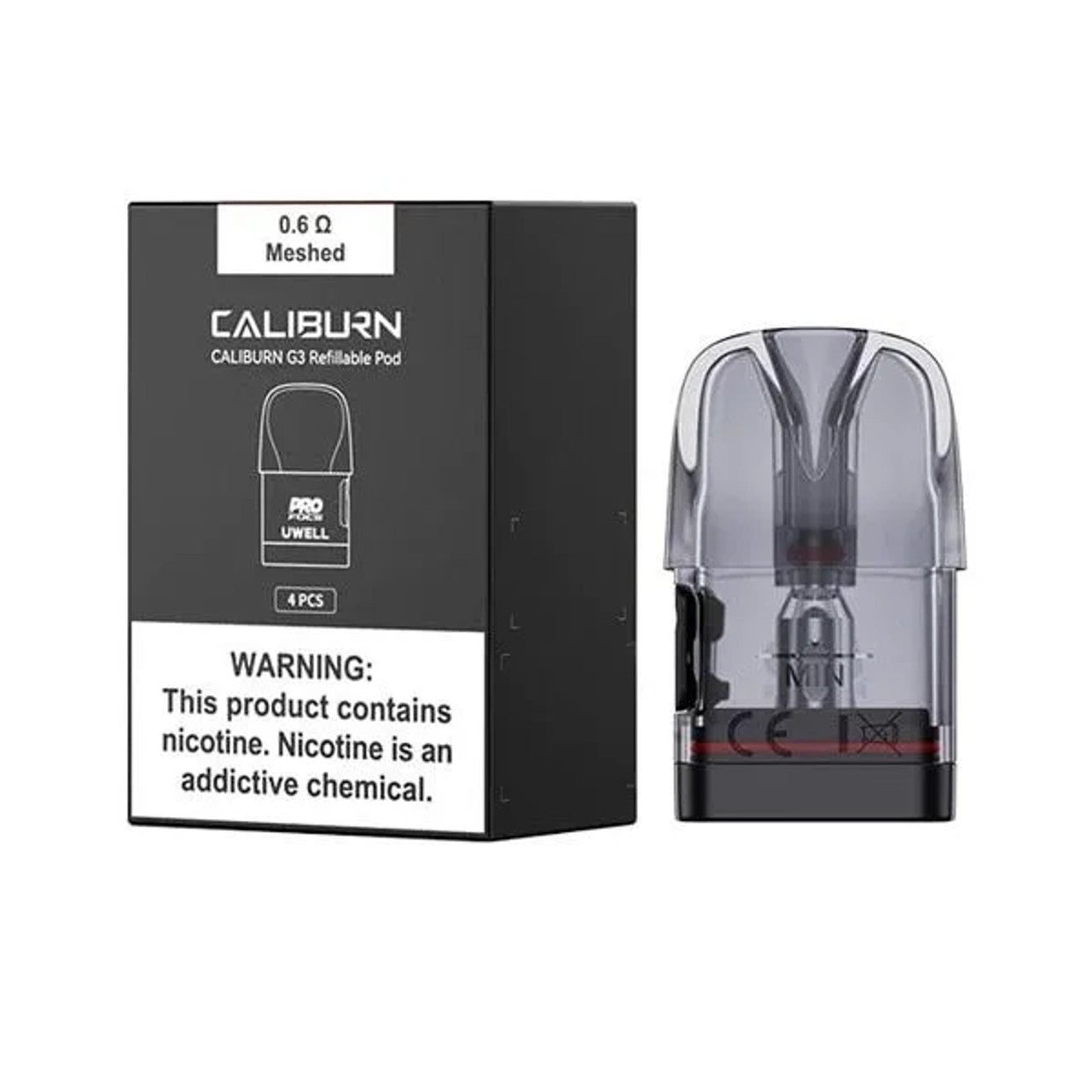 CaliBurn G3 Intergrated Coil Cartridge 1pk (4PCS) 2.5mL