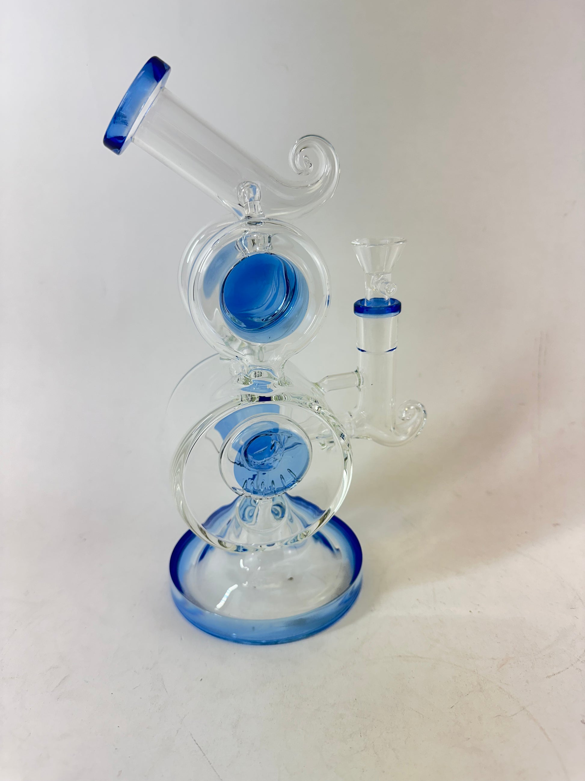 10 inch Curved Neck Donut Water Pipe