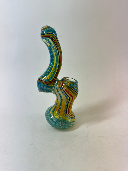 Yellow Tint Bubbler Hand Pipe