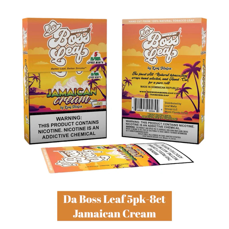 Da Boss Leaf Wraps - 5 Pack (8ct)